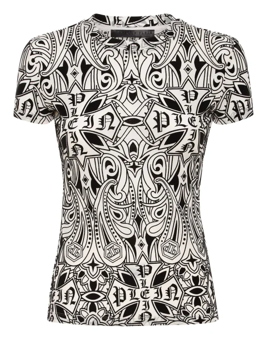 Tulle Sexy Pure Fit T-Shirt Gothic Plein