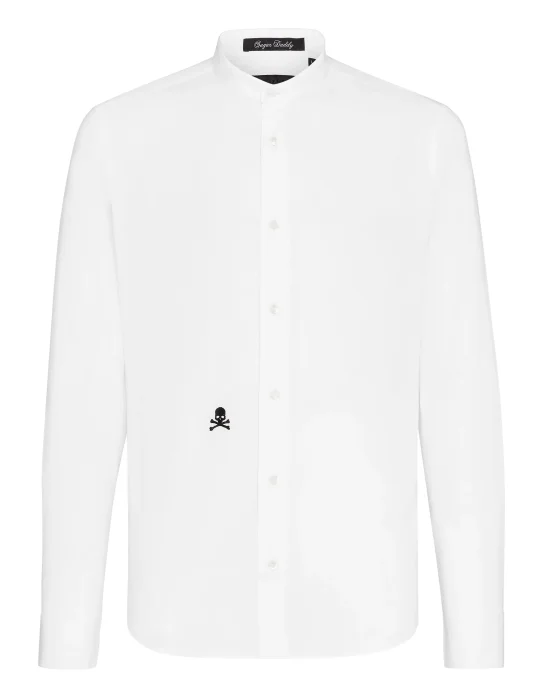 Shirt Sugar Daddy LS Embroidery Skull