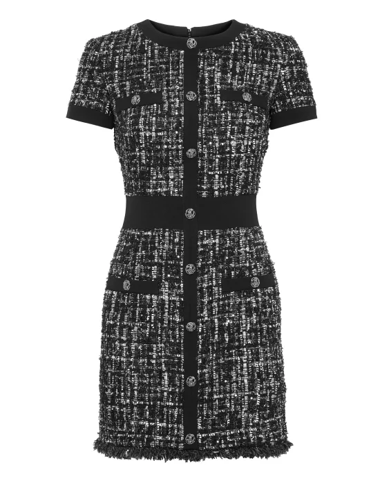 Bouclé Short Dress