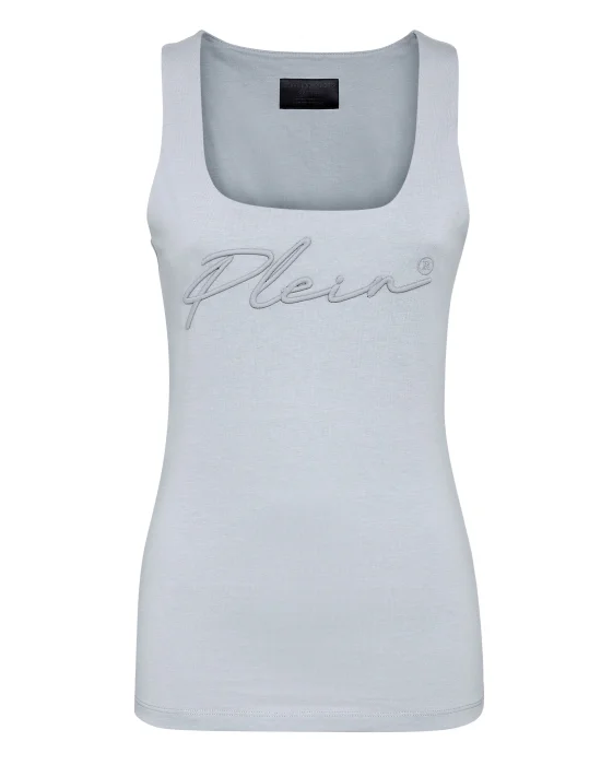 Leisurewear Tank top Embroidery Signature