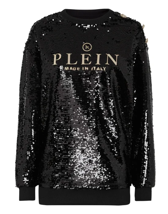 Sweatshirt LS Philipp Plein TM with Crystals