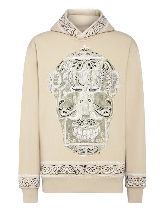 Hoodie sweatshirt Paisley Strass