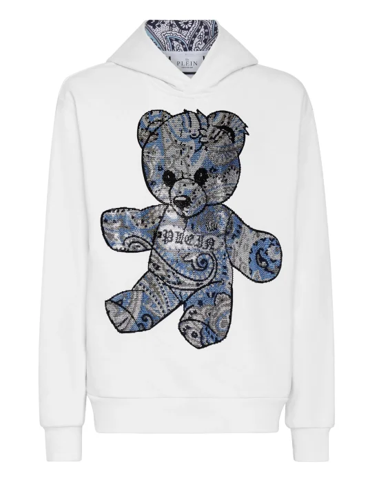 Hoodie sweatshirt Paisley Teddy Bear