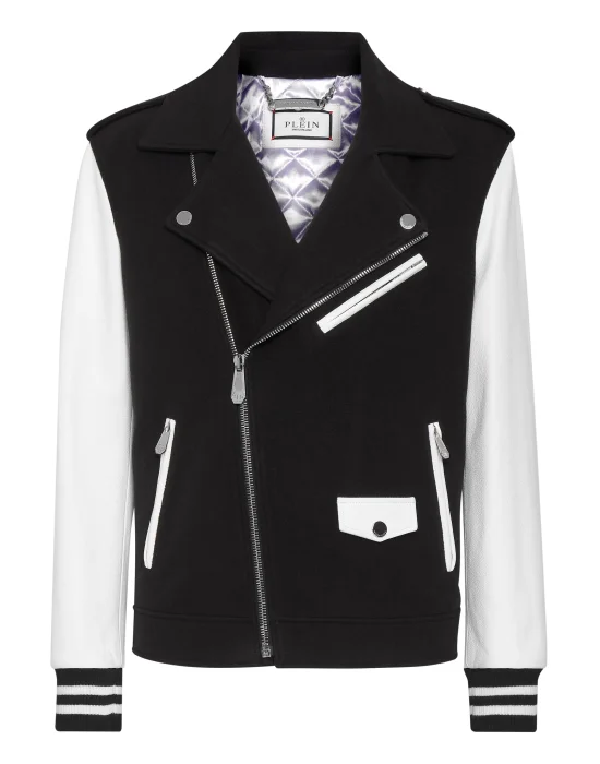 Wool and Leather Biker