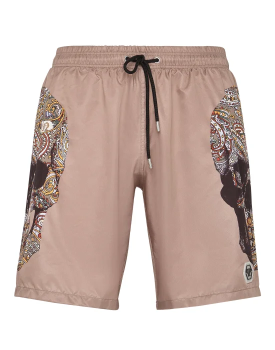 Swimwear Boxer Paisley Skull