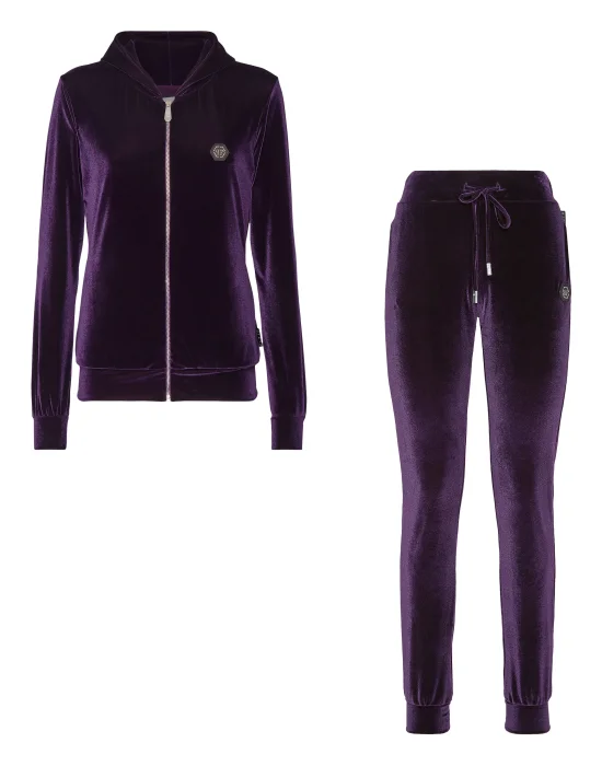 Jogging Tracksuit: Hoodie/Trousers Paisley Skull