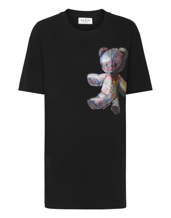 T-shirt Round Neck SS Paisley Teddy Bear