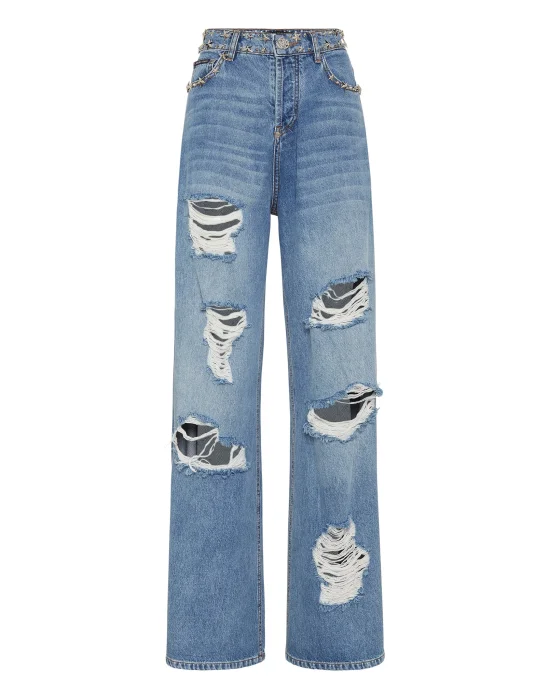 Denim Skater Fit Trousers