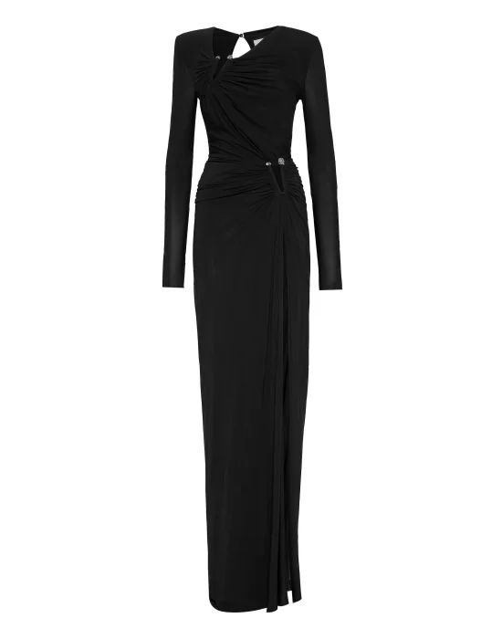 Crepe Jersey  Long Dress Piercing