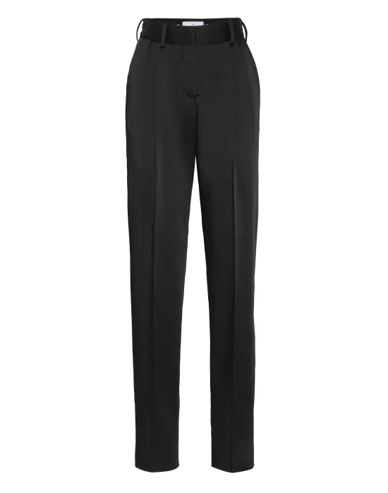 Basic Satin HIgh Waist Office Trousers