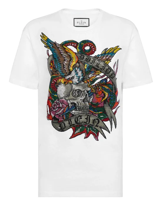 T-shirt Roundneck SS with crystals Tattoo