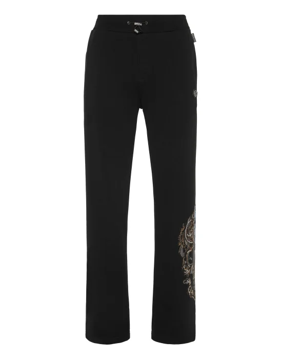 Fleece Jogging Pants Degrade' Skull