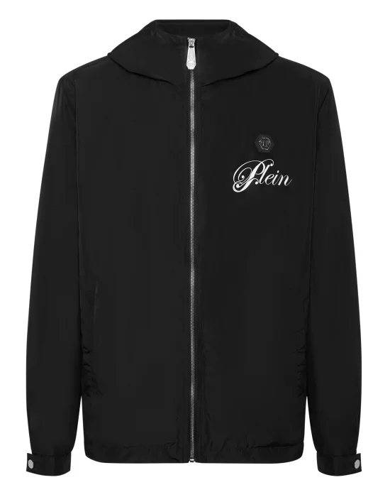 Nylon Hooded Windbreaker Plein Teddy