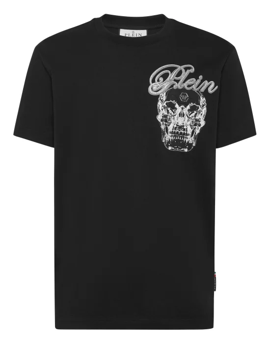 Round Neck T-Shirt Glass Skull