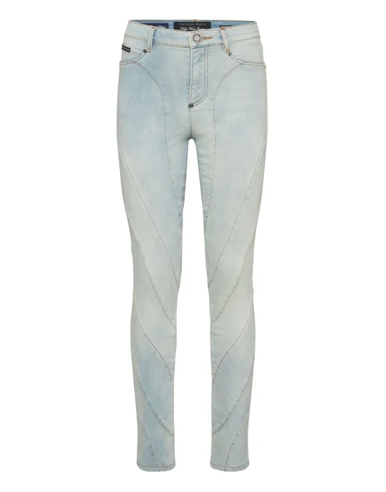 High-Waist Jeggings Multicutting