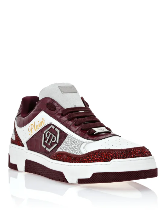 Low Top Sneakers Mix Strass Cocco