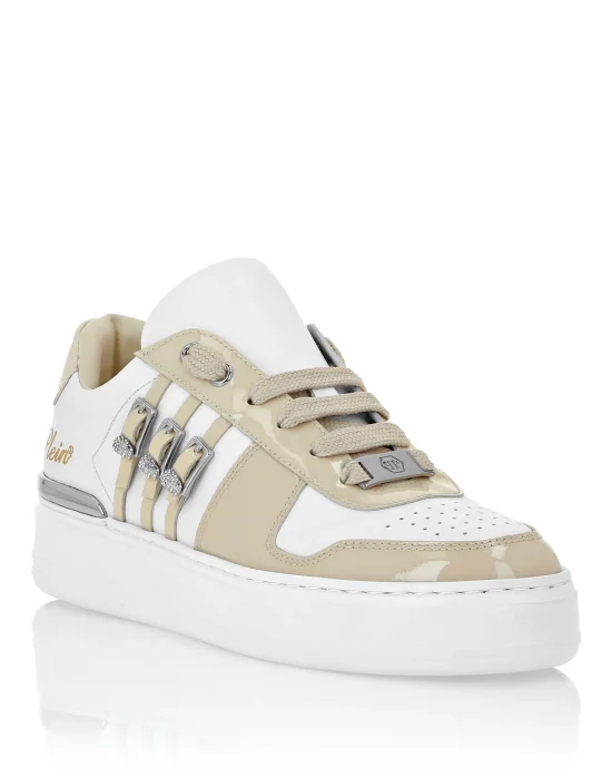 Low Top Sneakers Belts Skull