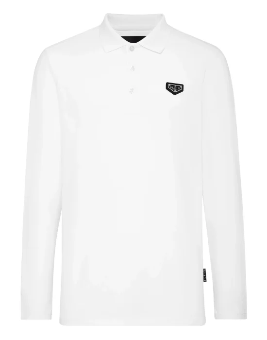 Slim Fit Long-Sleeve Polo