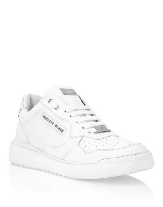 Nappa Leather Low Top Sneakers Lettering