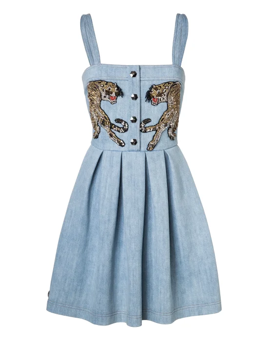 Denim Dress "It's fine love"