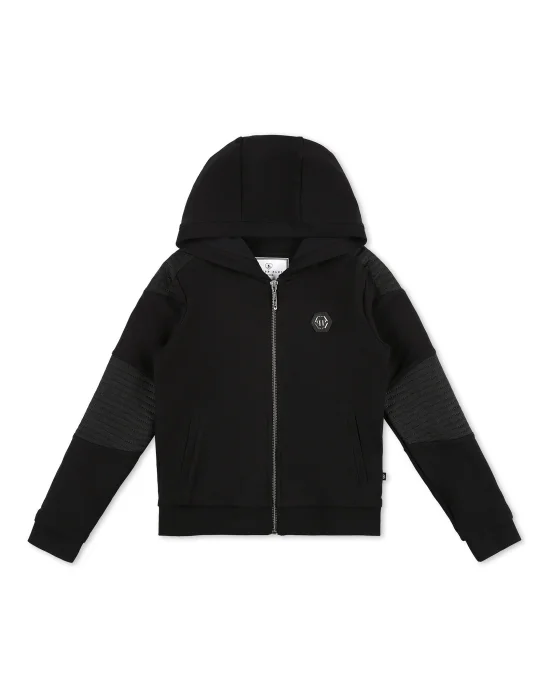 Hoodie Sweatjacket Stars and skull