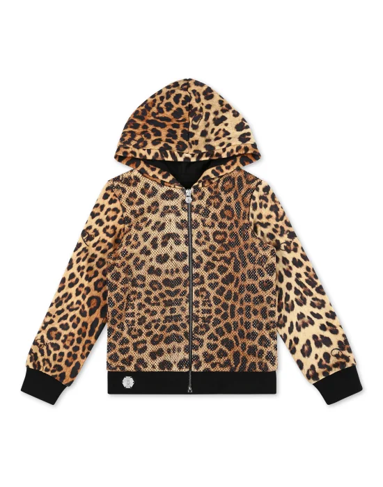 Hoodie Sweatjacket Leopard