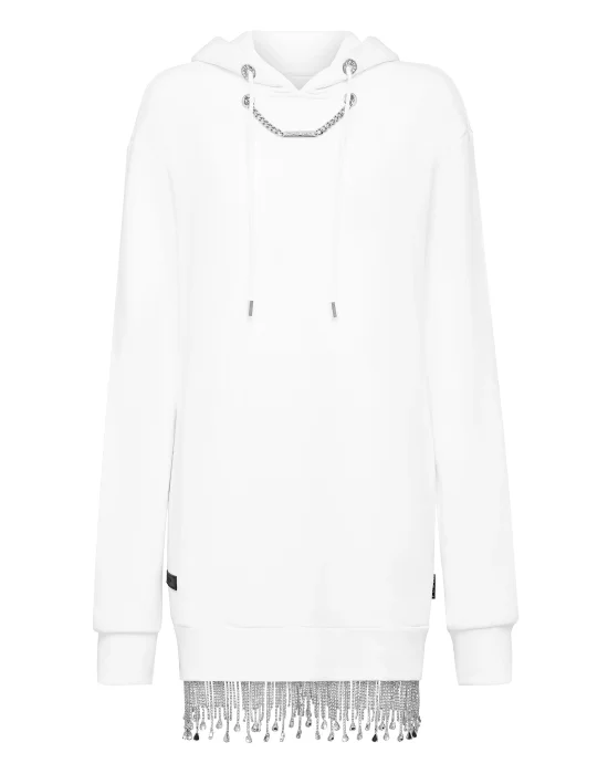 Hoodie sweatshirt Crystal Fringe