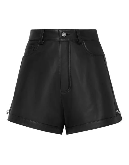 Leather Shorts Pants Pins