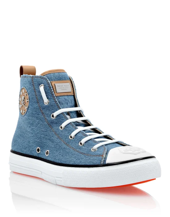 Denim Hi-Top Sneakers Megastar