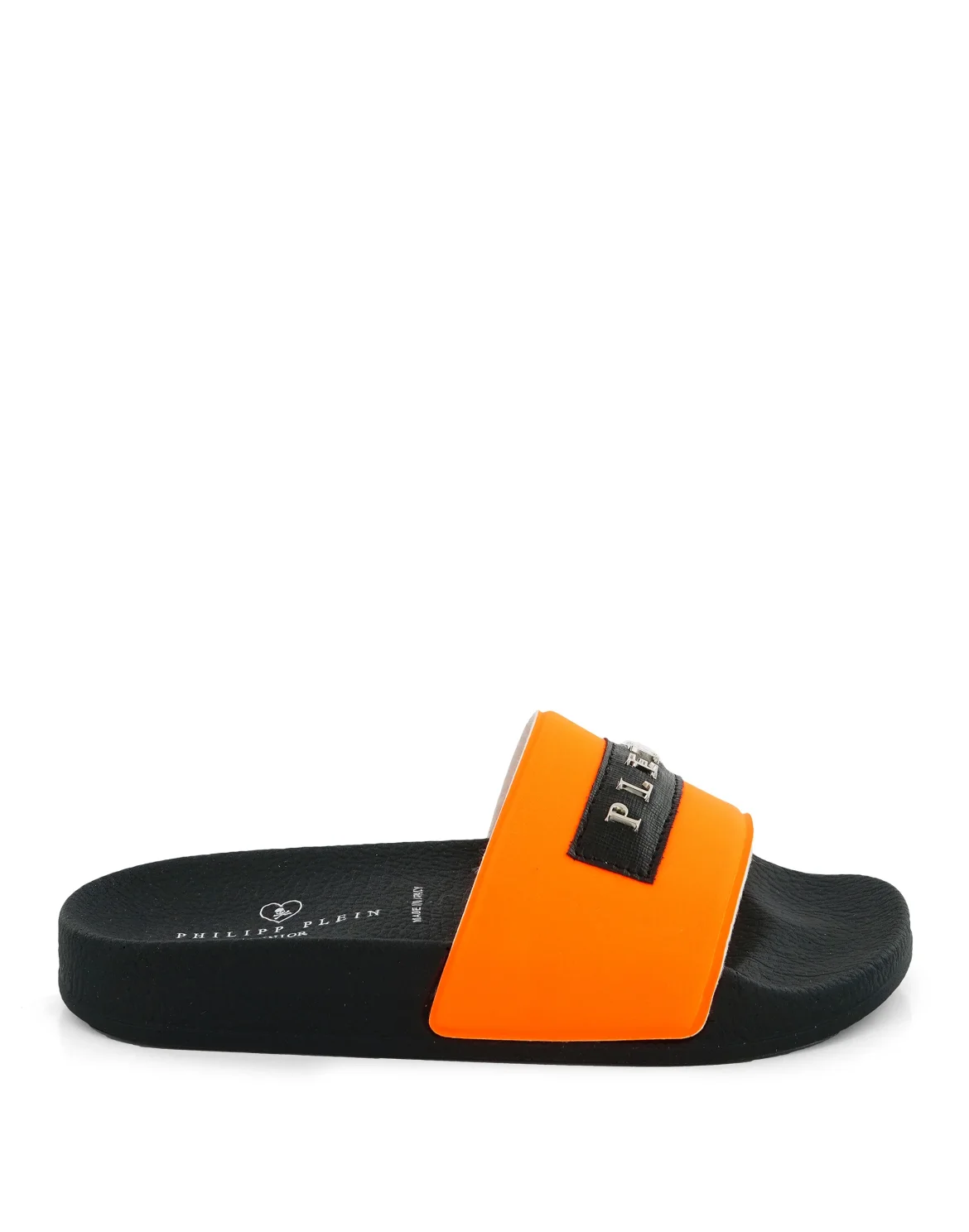 POOL SLIDES PLEIN METAL, цвет: Оранжевый