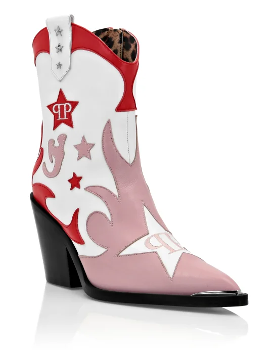 RODEO  INTARSIA  ANKLE BOOTS