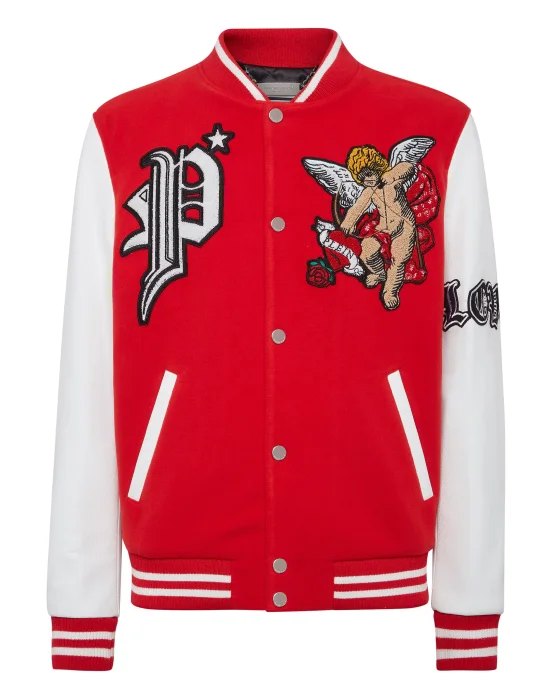 Wool and Letaher Bomber Love Angel