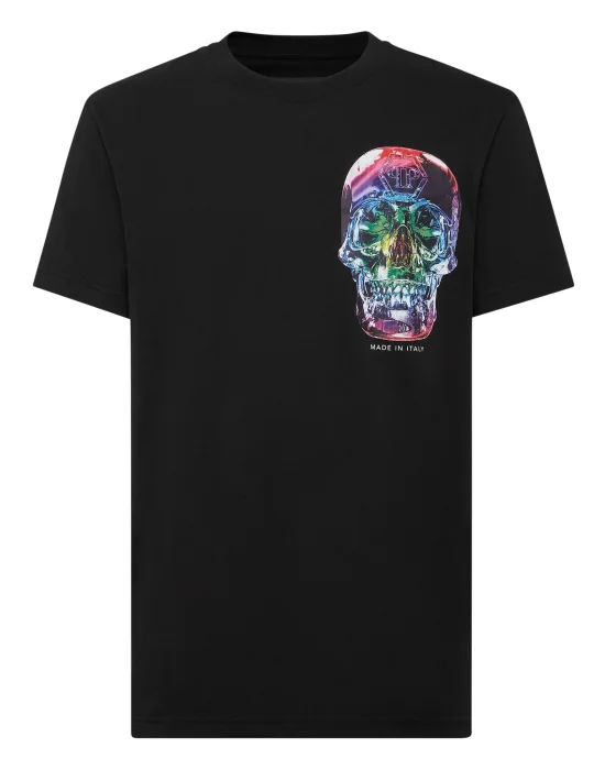 T-shirt Round Neck SS Glass Skull