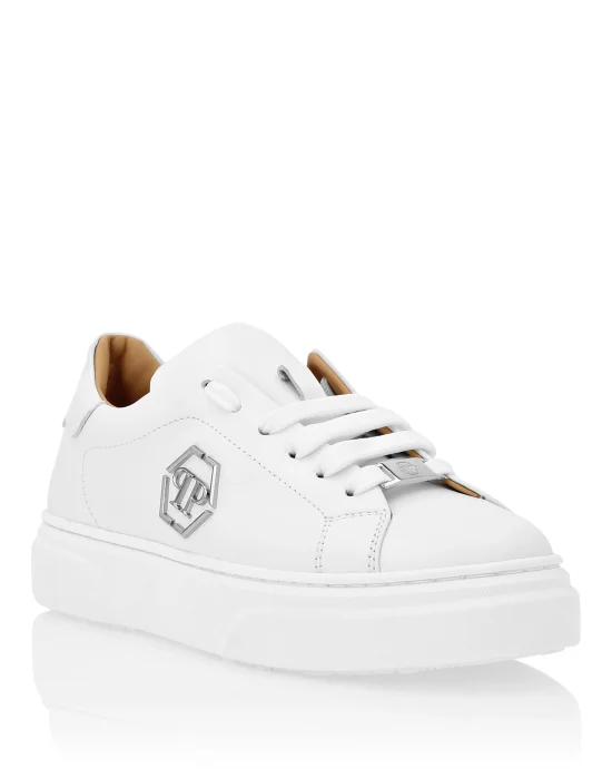 LEATHER LO-TOP SNEAKERS THE PLEIN ORIGINAL