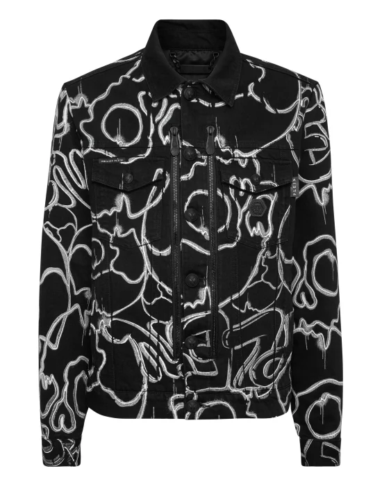 Denim Jacket Skull