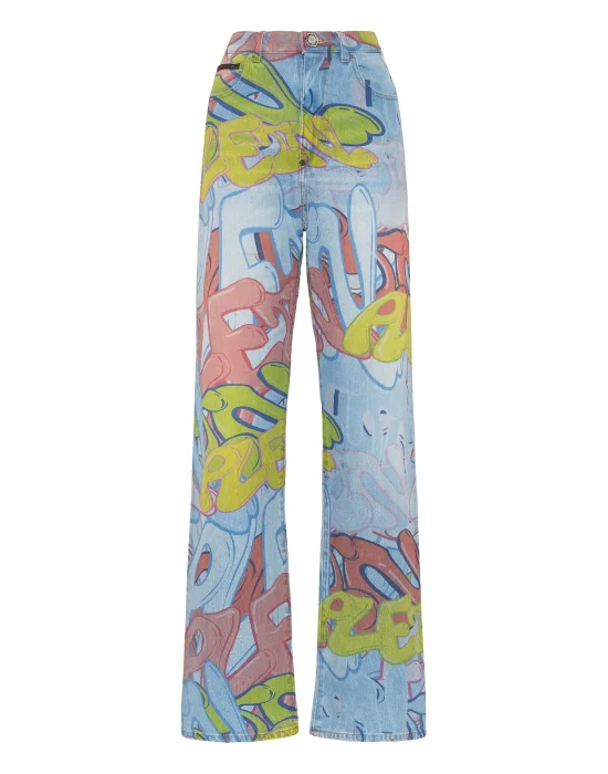 Denim Trousers  Palace Fit Bombing Graffiti