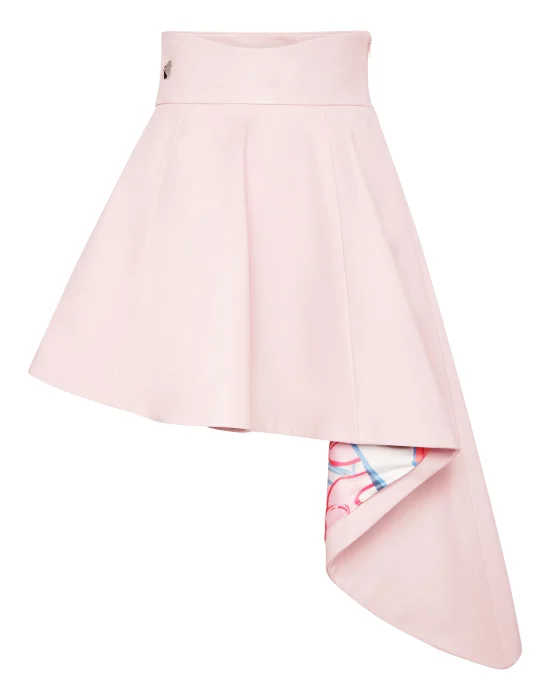Leather Assymetric Skirt