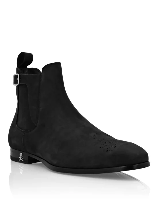 Nabuk Mid Flat Boots