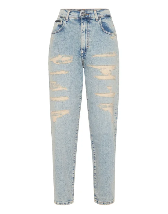Mom Fit Vintage Denim Trousers