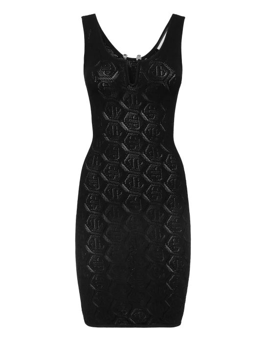 Viscose Mini Dress Monogram