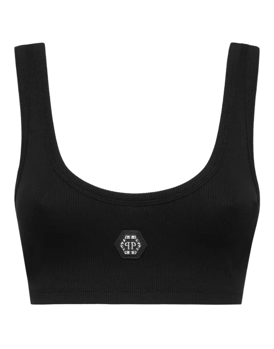 Jersey Rib Cropped Tank Top