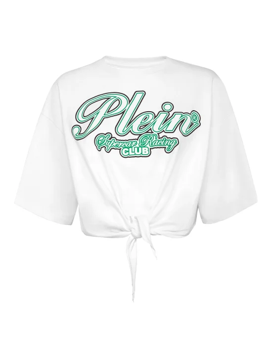 T-shirt Round Neck SS Racing Club Crop