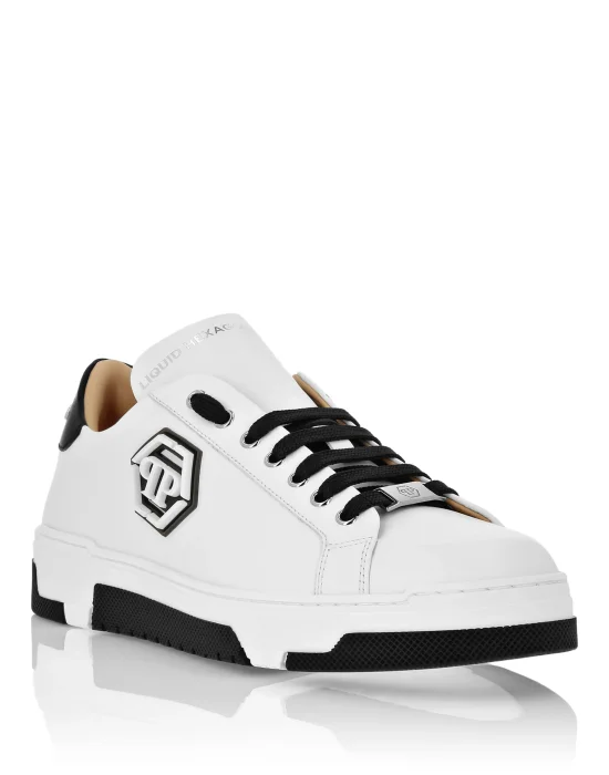 Leather Lo-Top Sneakers Hexagon
