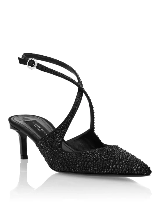 Slingback Shoes Strass
