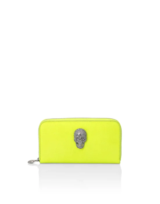 Continental wallet Skull crystal