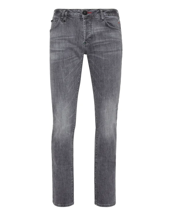 Denim Trousers Straight Cut