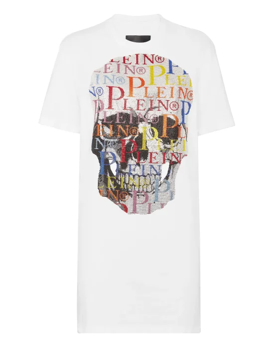 T-shirt Dress Multicolor Skull