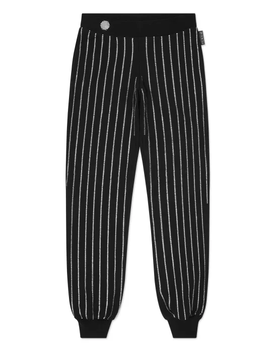 Jogging Trousers Crystal Stripe