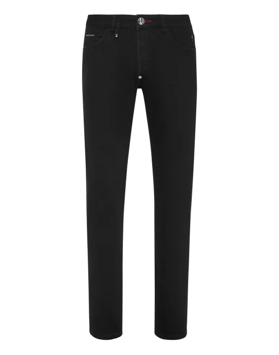 Denim Trousers Super Straight Cut Skull&Bones