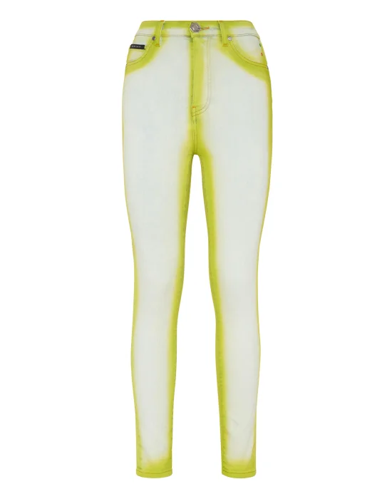 Super High Waist Jeggings Fluo
